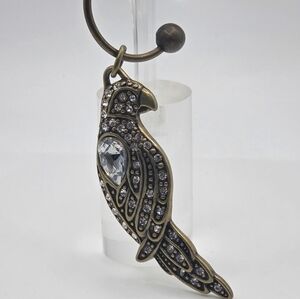 Chico’s Parrot Keychain: Crystal Rhinestone Bird Charm